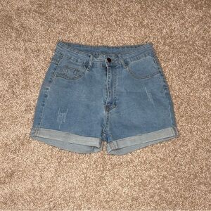 SHEIN Light Blue Jean Shorts